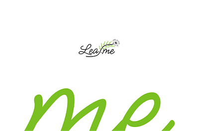 Leaf.me final branding graphic design identity logo