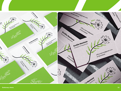 Leaf.me business cards branding business cards graphic design identity logo print