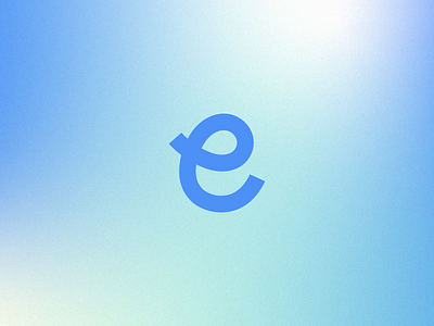 Lowercase "e" Logo / Symbol blue blue gradient blue logo brand identity branding cursive curved e e logo e symbol favicon friendly friendly brand friendly logo handwritten logo lowercase e script script logo simple simple logo