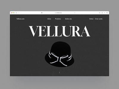 Vellura | Website 20s cinema e commerce marca ui ux