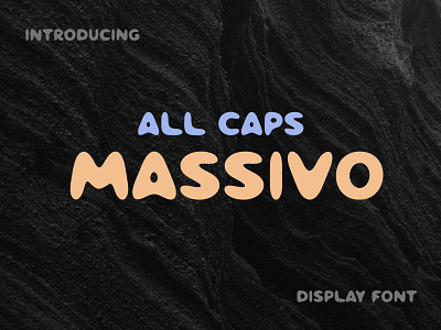 Massivo Modern Display Font font design