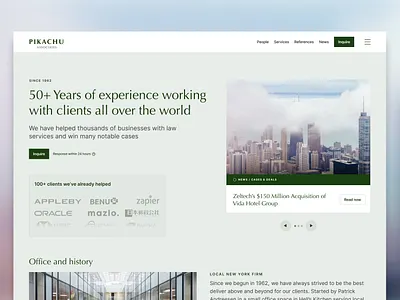 Law firm landingpage webdesign and logomark b2b landingpage law firm law firm landing page law firm website minimal website uiux web website website landing page