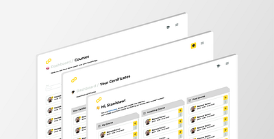 Course platform for company: engaging employers ui ux design visual