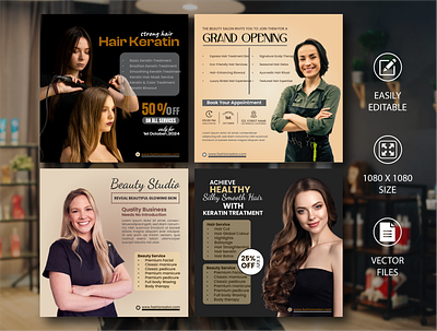 Beauty Salon Social Media Ads Banner design ads banner ads banner design ads design advertising banner banner design beauty beauty salon branding design designer graphic design hair oil instagram post design poster social media socialmediadesign