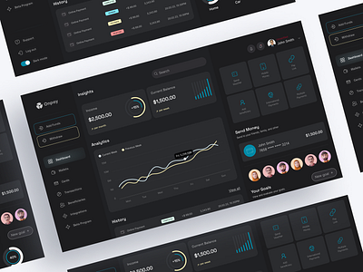 Fintech dashboard dashboard fintech ui uidesign