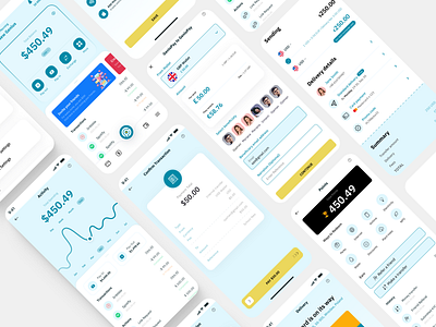 Money transfer mobile app banking fintech mobileapp moneytransfers ui uidesign