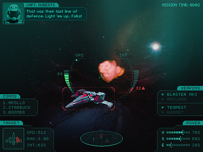 Elite Wings of Freespace 3d 90s arcade game low fi mockup pixel art pixel font simulation space ui