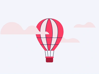 Hot air balloon animation animation branding graphic design motion graphics