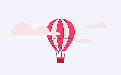 Hot air balloon animation animation branding graphic design motion graphics