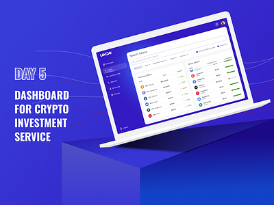 Dashboard for Crypto Investment Service crypto design crypto service investment service learn crypto search crypto search token uiux crypto uiux investment