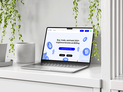 Bitfiny | Crypto Exchange Platform landing page design ui website design