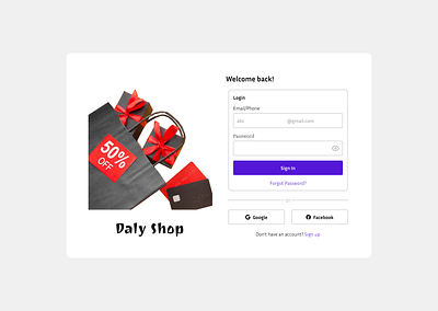 #DailyUI - 01 Sign in And Sign Up Ui Design 01 app dailyui daly ui design mobile app design ux