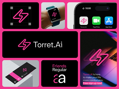 Torret.Ai logo design and Branding ai artificial intelligence brand book brand guideline brand identity branding creative logo design graphic design logo logo design