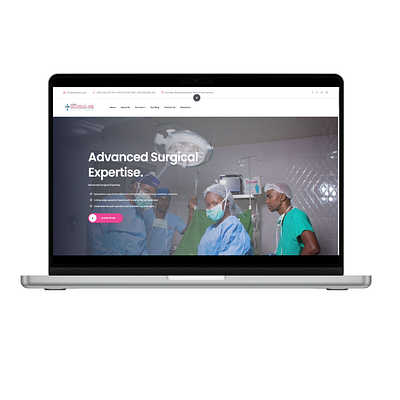 Hospital website Design typography ui website