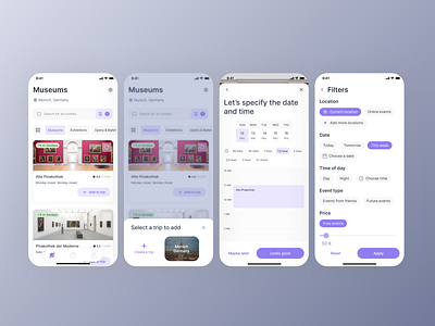 Travel App Design activity list design app design button design chip design date selection filter design filters list design mobile app mobile app design overlay design planning planning design travel travel design ui design ux design