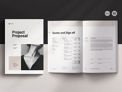 Project Proposal Template a4 us letter size annual report book template branding brochure design business plan canva proposal company profile employee handbook indesign template magazine marketing portfolio template portrait print template professional clean design project brief project plan project proposal