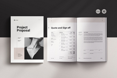 Project Proposal Template a4 us letter size annual report book template branding brochure design business plan canva proposal company profile employee handbook indesign template magazine marketing portfolio template portrait print template professional clean design project brief project plan project proposal