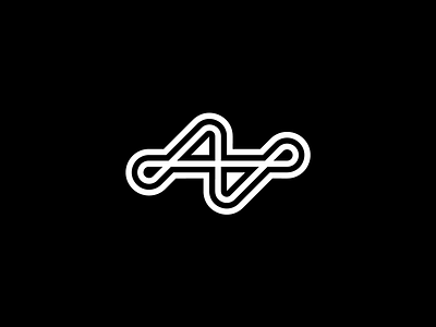 AA black and white branding design graphic design icon logo