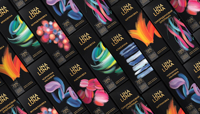 UNA LUNA. Liqueur chocolate collection. Packaging design alcoholic candies art branding chocolate chocolate packaging graphic design logo logo candies package packaging design