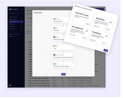 Quickstart Journeys journeys ui ux