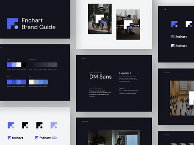 Fnchart Brand Guide branding branding guide clean design logo