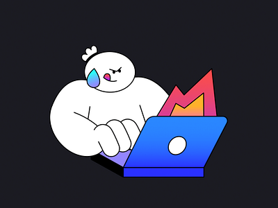 TheLittleLabs Giphy Stickers 2d animation branding celebration character creative design gif giphy illustration instagram stickers thelittlelabs waiting working hard