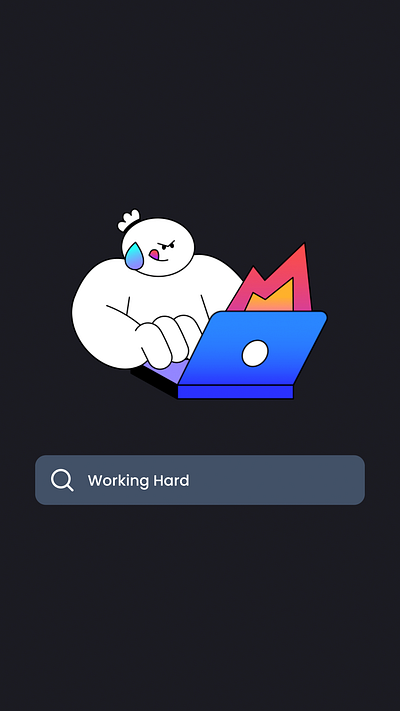 TheLittleLabs Giphy Stickers 2d animation branding celebration character creative design gif giphy illustration instagram stickers thelittlelabs waiting working hard