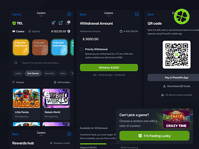 Casino Webapp - Tel ui