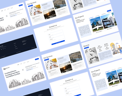 Landing Page for an Architecture Firm design ui ux web design