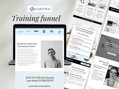 Kartra Workshop Funnel & Sales Page kartra kartra funnel kartra masterclass funnel kartra sales page kartra templates kartra website kartra workshop funnel online courses paid masterclass sales page design web design