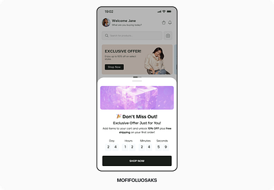 Mobile Modal ☺️ branding graphic design modal ui