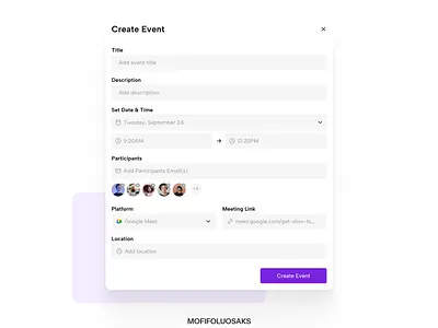 Modal 📅 animation branding graphic design motion graphics ui uxdesign
