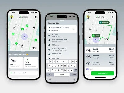 RideWay – Car Search and Rent Mobile App app design bike share booking app car taxi bike ios ios app mobile mobile design ride ride app ride booking ride order app ride sharing ride sharing app rider uber uiux