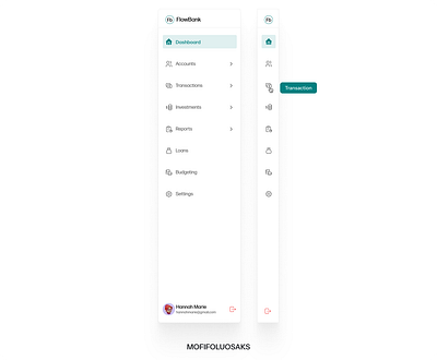 Navigation Bar animation design ui ux