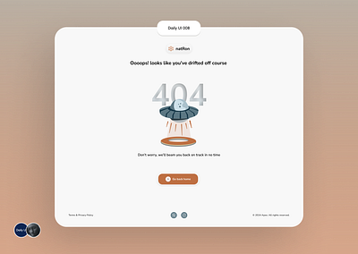 404 Page #DailyUI #100DaysChallenge #UIUX 404 design ui uiux