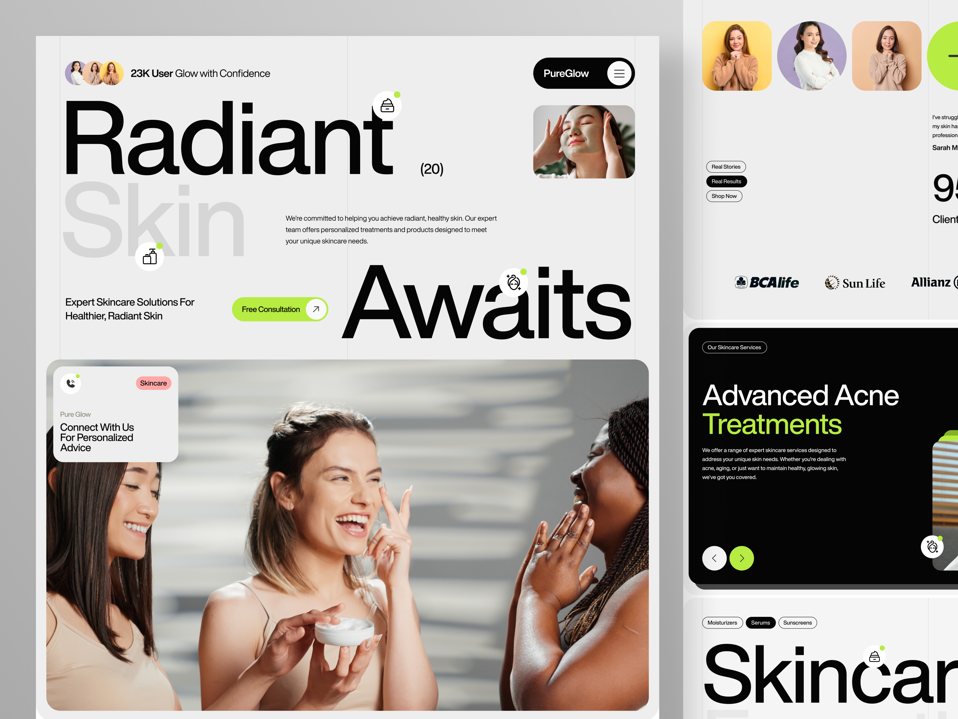 Example of Modern Minimalist Website Design