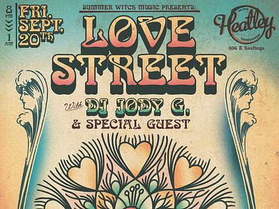 JODY G'S LOVE STREET branding graphic design illustration live music poster design