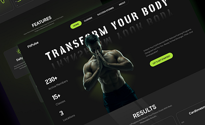 Web design for a personal trainer bodybuilding gym landing page personal trainer web design workout