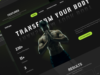 Web design for a personal trainer bodybuilding gym landing page personal trainer web design workout