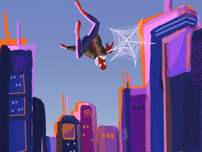 spiderverse digital digital illustration illustration procreate spiderverse