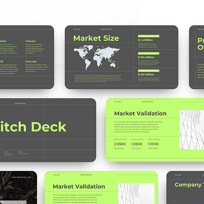 Modern Minimalist Pitch deck Design Idea ppt design