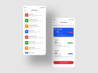 Part 3: Notifications and subscriptions design fitness notifications subscription ui