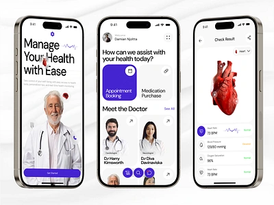 Healix - Healthcare App checkup design doctor health health app medical medical app medical care medicine mobile mobile app mobile design ui ui mobile