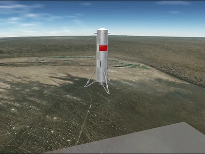 Simulating Rocket Recovery Using CesiumJS | Rocket Recovery Tech 3d animation digital twin ui visualization