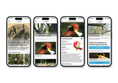 Aviary Bird Conservation App - UI/UX Design and Research 🐦🌿 appdesign conservationapp designexploration designforgood designthinking endangeredspecies figmadesign mobileappdesign prototyping responsivedesign sustainabledesign uiuxdesign usabilitytesting userexperience uxresearch wildlifeconservation