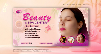 Spa & Beauty Salon Facebook Cover Social Media Banner Design banner design beauty product design best social media post designer branding brochure design business banner design business card design facebook cover design flyer design freelance designer graphic design logo photoshop poster design print design product design promotional banner design social media post design spa salon banner design vector