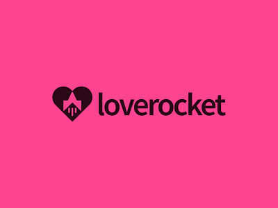 loverocket branding design heart logo love love rocket logo rocket