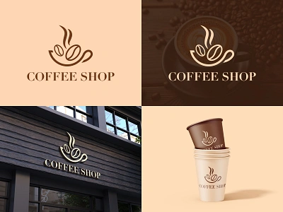 Logo, Brand Identity, Coffee Brand, Coffee Shop brand identity branding cafe cafe logo coffee coffee bean coffee brand coffee shop branding coffee shop logo drink emblem food food and beverages logo logo design monogram popular coffee logo restaurant logo tea