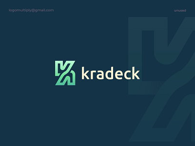 Kradeck logo/ K letter mark brand identity branding business logo company logo icon k k letter logo letter k logo logo design logomultiply logos saas startup logo technology