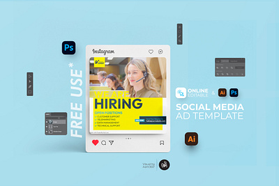 Call Center Hiring Video Template aam360 aam3sixty bpo hiring video template branding call center hiring ad templat call center job vacancy video concept customer support hiring video design illustration logo ui